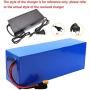 Jieoto 72V Lithium-Ion Battery 20Ah 30Ah 40Ah 50Ah 60Ah Rechargeable Lithium Battery Pack E-Bike Battery Pack for 1000W-5600W Bike Motor with 30A-100A BMS and 3A-5A Charger