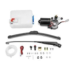 WeiSen 12V Electric Windshield Wiper Washer Pump Kit Compatible with 12V Electric Motor UTV Polaris RZR/Ranger Can-Am Defender/Marverick/Commander Honda Pioneer/Talon Kawasaki Mule/Teryx