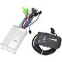 OVNSHVN Brushless Motor Controller 48V 250W/350W E-Bike Brushless Motor Controller for Electric Bicycle Scooter Universal with 810 SM LED Display Panel, Black & silver