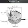 Moteur Synchrone AC Fielect 220V 20-24RPM pour Tournefeuille Orientation CW/CCW 4W TYC-50 Axe Trou Horizontal Moteur Synchrone AC Fielect 220V 20-24RPM pour Tournefeuille Orientation CW/CCW 4W TYC-50 Axe Trou Horizontal