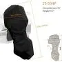 Softclub Outboard Motor Cover 25-50 HP, Full Outboard Engine Cover, Black 600D Heavy Duty Fabric, Waterproof Boat Motor Covers