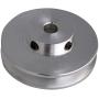 BQLZR 41x16x6MM Silver Aluminum Alloy Single Groove 6MM Fixed Bore Pulley for Motor Shaft 3-5MM PU Round Belts