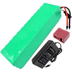 Jieoto Ebike Battery 48V 9AH Lithium Ion Electric Bike Battery E-Bike Battery Lithium Pack with Charger, for 250W 350W 500W 800W Electric Bicycle Scooter Motor