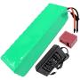 Jieoto Ebike Battery 48V 9AH Lithium Ion Electric Bike Battery E-Bike Battery Lithium Pack with Charger, for 250W 350W 500W 800W Electric Bicycle Scooter Motor