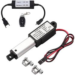 Justech 6.74 lbs/30N Micro Linear Actuator Motor and Linear Actuator Controller Bundle for Auto Car RV Electric Door Opener Industrial Agricultural Machinery Clean Sweeping Vehicles
