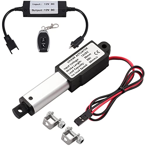 Justech 6.74 lbs/30N Micro Linear Actuator Motor and Linear Actuator Controller Bundle for Auto Car RV Electric Door Opener Industrial Agricultural Machinery Clean Sweeping Vehicles