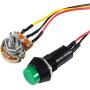2pcs 6V 12V 24V Digital Display LED DC Motor Speed Controller,8A DC Motor Speed Controller PWM Stepless Speed Control Switch Driver with Duty Cycle LED Digital Display & Knob CCM5D