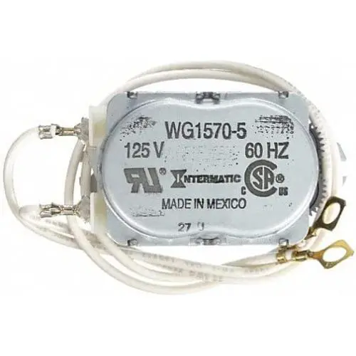 Moteur de minuterie Intermatic WG1570, 125V 60 Hz de remplacement pour les modèles T101, T103 et T105. Moteur de minuterie Intermatic WG1570, 125V 60 Hz de remplacement pour les modèles T101, T103 et T105.