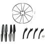 Upgraded Spare Parts Replacement for Syma X5S X5SC X5SW RC Quadcopter Rc Helicopter Copter Toy Motor Main Blade Propellers Propeller Protectors Blades Frame Landing Skid Included Screws Set (Black)