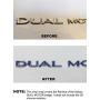 Custom Cut Graphics Dual Motor Badge Wrap for Tesla Model 3/S/X/Y, 2-pc Set (Gloss Blue)