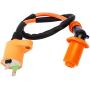 QAZAKY Performance Ignition Coil for GY6 50cc - 90cc 110cc 125cc 150cc 4-stroke Engine Motorcycle Scooter ATV Go Kart Moped Quad Pit Dirt Racing Bike QMJ157 QMI157 QMJ152 QMI152 Roketa Sunl Baja Kymco