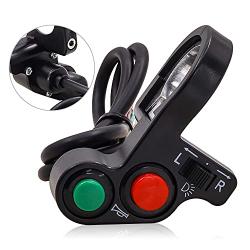 YnGia Motorcycle Handlebar Horn Switch 7/8