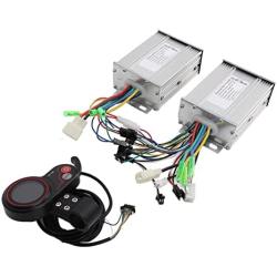 Electric Bike Brushless Controller, Dual Drive E Bike Conversion LCD Panel Kit 36V 48V Universal LH100 Color LCD Screen Display Meter Dual Drive Controller Kit, for Electric Bicycles, Scooters, etc