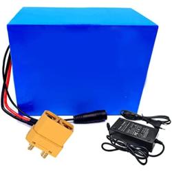 Jieoto 72V Ebike Lithium Battery 20Ah 30Ah 40Ah 50Ah 60Ah Waterproof Lithium-ion Battery Pack Customizable Battery Pack Fit for 1000W-5600W Bike Motors with Charger and BMS