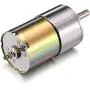uxcell 24V DC 160RPM Gear Motor High Torque Electric Micro Speed Reduction Geared Motor Eccentric Output Shaft