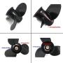COPKINGO Boat Propeller 9 1/4x9 for Mercury Outboard 9.9-20HP 14 Tooth/Outboard Propeller for Tohatsu Engine 9.9HP 15HP 18HP 9.25x9
