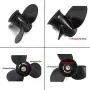 Hélice Marine pour Moteur Externe Mercury 9.9-20HP - 9 1/4x9 - 14 dents / Hélice pour Moteur Externe Tohatsu 9.9HP 15HP 18HP - 9.25x9 Hélice Marine pour Moteur Externe Mercury 9.9-20HP - 9 1/4x9 - 14 dents / Hélice pour Moteur Externe Tohatsu 9.9HP 15HP 18HP - 9.25x9