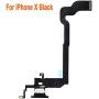 Johncase OEM Charging Port Dock Connector Flex Cable + Microphone + Vibrating Motor Buckle Replacement Part Compatible for iPhone X All Carriers (Black)