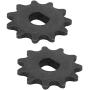 Alomejor 2Pcs Electric Sprocket Drive Pinion with 11 Tooth, 25H High Speed Motor Gear Metal Chain Sprocket for E Scooter