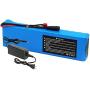 Jieoto Electric Bicycle Battery 24V 12Ah Lithium Battery Pack,Waterproof PVC Lithium Battery Pack for 500W 350W 250W Motorcycles Scooter Motor