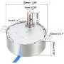uxcell Synchronous Motor AC 100-127V 48-58RPM 50-60Hz CCW/CW 4W Turntable Gear Box for Microwave Oven uxcell Synchronous Motor AC 100-127V 48-58RPM 50-60Hz CCW/CW 4W Turntable Gear Box for Microwave Oven