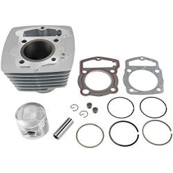 NICECNC Engine Cylinder Piston Top End Rebuild Kits Compatible with Honda CB125S 1976-1985,CL125S 1973-1974,XL125 1976 1977 1978,SL125 1971 1972 1973