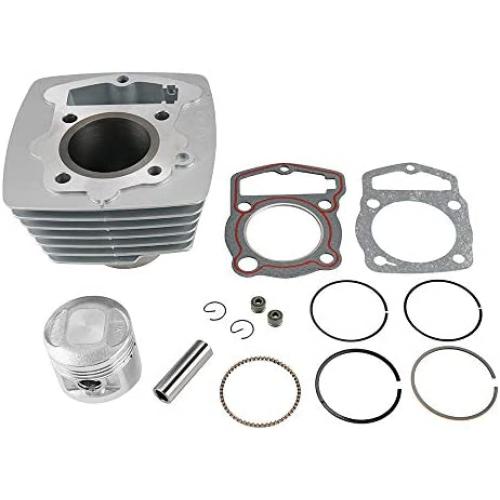 NICECNC Engine Cylinder Piston Top End Rebuild Kits Compatible with Honda CB125S 1976-1985,CL125S 1973-1974,XL125 1976 1977 1978,SL125 1971 1972 1973