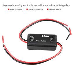 10Pcs Led Brake Light-Led Stroboscope Continu Moto - Flash Light Switch Auto Motorcycle Strobe Switch LED Pulsing Strobe Flash Light Switch Module Rear Brake Stop Light Controller