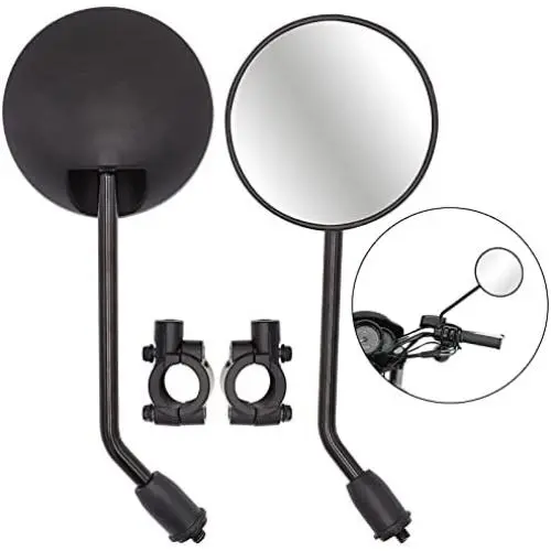 Égayement de Miroirs Latéraux de Moteur Ajustables pour Montage Guidon 7/8 Égayement de Miroirs Latéraux de Moteur Ajustables pour Montage Guidon 7/8