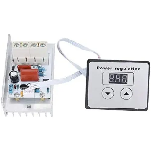 SCR Voltage Controller, 10000W SCR High Power Electronic Voltage Regulator Module Speed Control Dimmer Thermostat AC 220V 80A