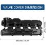 X AUTOHAUX 07K103469L Car Engine Valve Cover Replacement for Volkswagen Jetta 2005-2014 2.5L