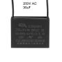 uxcell Ceiling Fan Capacitor CBB61 36uF 250V AC 2 Wires Metallized Polypropylene Film Capacitor 58x45x26mm for Electric Fan Pump Motor Generator 3Pcs
