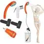 FLYFISH Portable Outdoor Camping Shower,Bidet Handheld Water Sprayer,Two 2200mAh Rechargeable Batteries,Water Pump for Camping, Hiking,Outdoor Travel