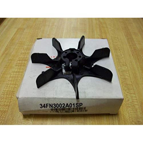 BALDOR RELIANCE 34FN3002A01SP Black, Fan Blade External, 7 Blade, Plastic