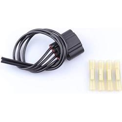 WPT688 HVAC Blower Motor Resistor Connector Plug Wiring Harness Pigtail Compatible with Explorer Escape Expedition Mustang Fiesta F-150, Lincoln Mark Lt Navigator, Mercury Mariner 3U2Z14S411ZEA