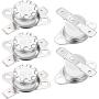 uxcell KSD301 Thermostat 160°C/320°F 10A Normal Closed N.C Adjust Snap Disc Temperature Switch for Microwave,Oven,Coffee Maker 5pcs