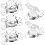 uxcell KSD301 Thermostat 160°C/320°F 10A Normal Closed N.C Adjust Snap Disc Temperature Switch for Microwave,Oven,Coffee Maker 5pcs