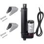 Justech 100mm 4-inch 1500N 330lbs Linear Actuator Motor Heavy Duty DC 12V for Car RV Electric Door Opener Industrial Agricultural Machinery Clean Sweeping Vehicles Vessels Cargo Medical Window-Black