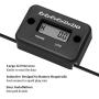 LoLoCoCoDoDo HM1 Inductive Hour Meter for Gas Engine Lawn Mower Dirt Bike Motorcycle Motocross Snowmobile Karting Marine ATV Boat Outboard Motor Generator Waterproof Hour Meters