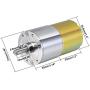 uxcell 24V DC 20 RPM Gear Motor High Torque Electric Reduction Gearbox Centric Output Shaft