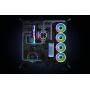 Thermaltake Riing Trio 140mm 16.8 Million RGB Color (Alexa, Razer Chroma) Software Enabled 3 Light Rings 30 Addressable LED 9 Blades Hydraulic Bearing Case/Radiator Fan, 3 Pack, CL-F077-PL14SW-A