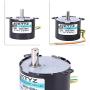 AC220V 10W 0.5A Electric Motor, 2.5RPM/20RPM High Torque Permanent Magnet Synchronous Motor, CW/CCW(2.5RPM)