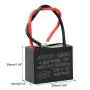 BEEYUIHF CBB61 Fan Capacitor 4.0UF 450V AC 50/60Hz 2 Wire for Fan/Ceiling Fan Motor Start Run Capacitance(Pack of 2Pcs)
