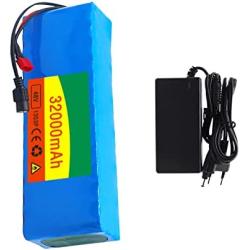Multinn 48V 32000mAh Rechargeable E-Bike Lithium-Ion Battery Pack, with Charger + Built-in BMS, Electric Bicycle/Scooter Motor Replacement Battery