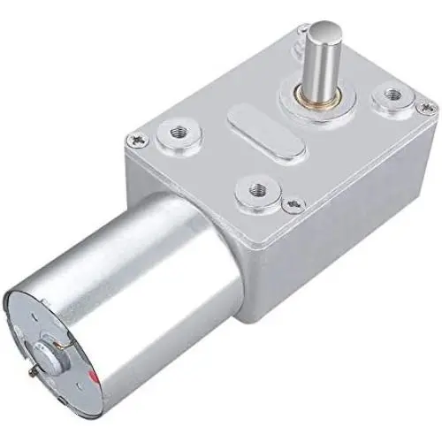 DC 12V Electric Motor Reversible High Torque Turbo Worm Electric Geared Gear Box Reduction Electric Motor(20RPM)