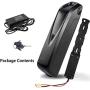 Jieoto Electric Bike Batteries 36V 8AH 10AH 12.5AH 15AH Battery Bike Lithium Battery Pack with BMS Protection Board and 2A Charger for 250W/350W/500W/750W Electric Lithium Bike Battery Motors
