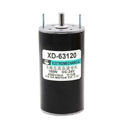 DC Moter, DC12V Adjustable Speed DC Motor 180W Permanent Magnet DC Motor 2000RPM with Bracket (DC 12V 2000RPM)
