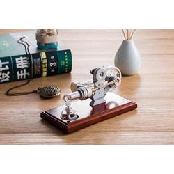 Sunnytech Hot Air Stirling Engine Education Toy Electricity Power Generator LED (FD01)
