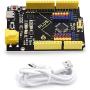 KEYESTUDIO Plus Board for Arduino UNO R3 with Type-C USB Cable, 3.3V 5V 1.5A Output Current, More Powerful Controller Board