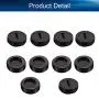 Heyiarbeit Carbon Brush Holder Caps 18mm O.D. 6.5mm Thickness Electric Motor Brush Cover Plastic Fitting Thread Black 10pcs